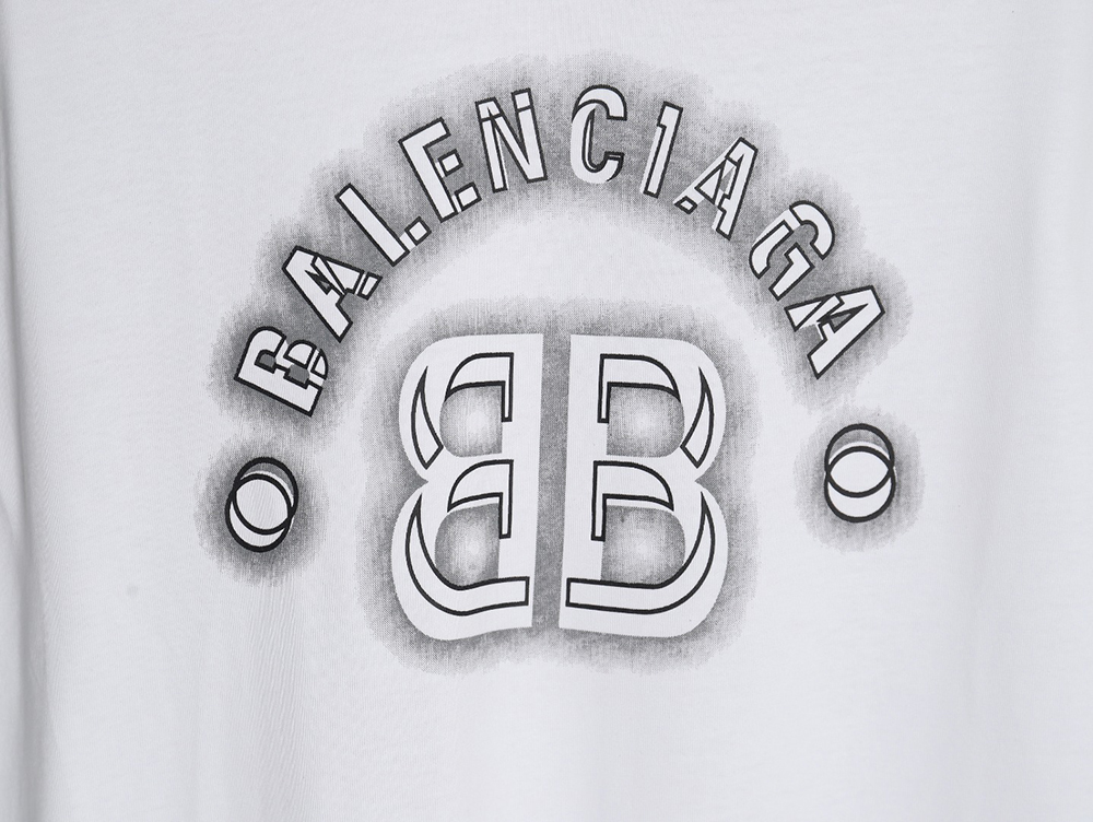 Balenciaga 3D letter print short sleeves