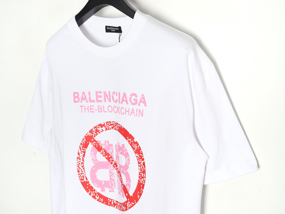 Balenciaga Double B No Passing Print Short Sleeve