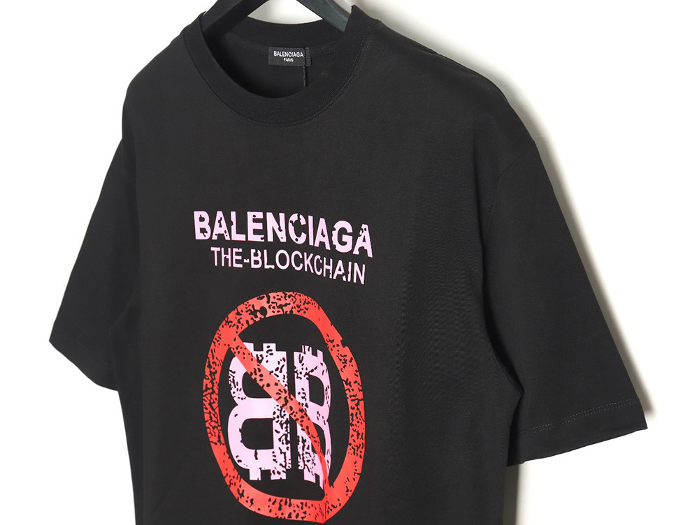 Balenciaga Double B No Passing Print Short Sleeve TSK1