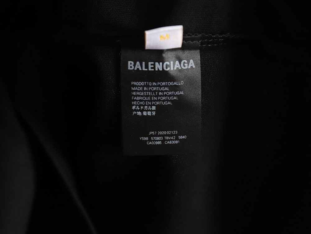 Balenciaga Double B No Passing Print Short Sleeve TSK1