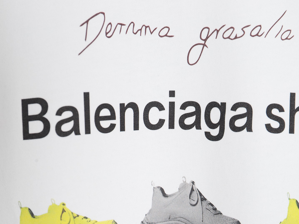 Balenciaga shoes logo print short sleeves