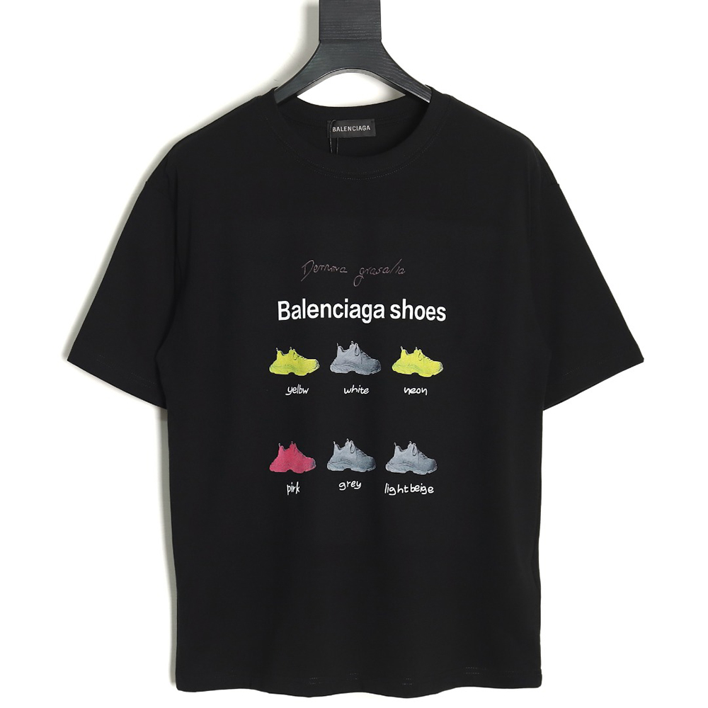 Balenciaga shoes logo print short sleeves TSK1