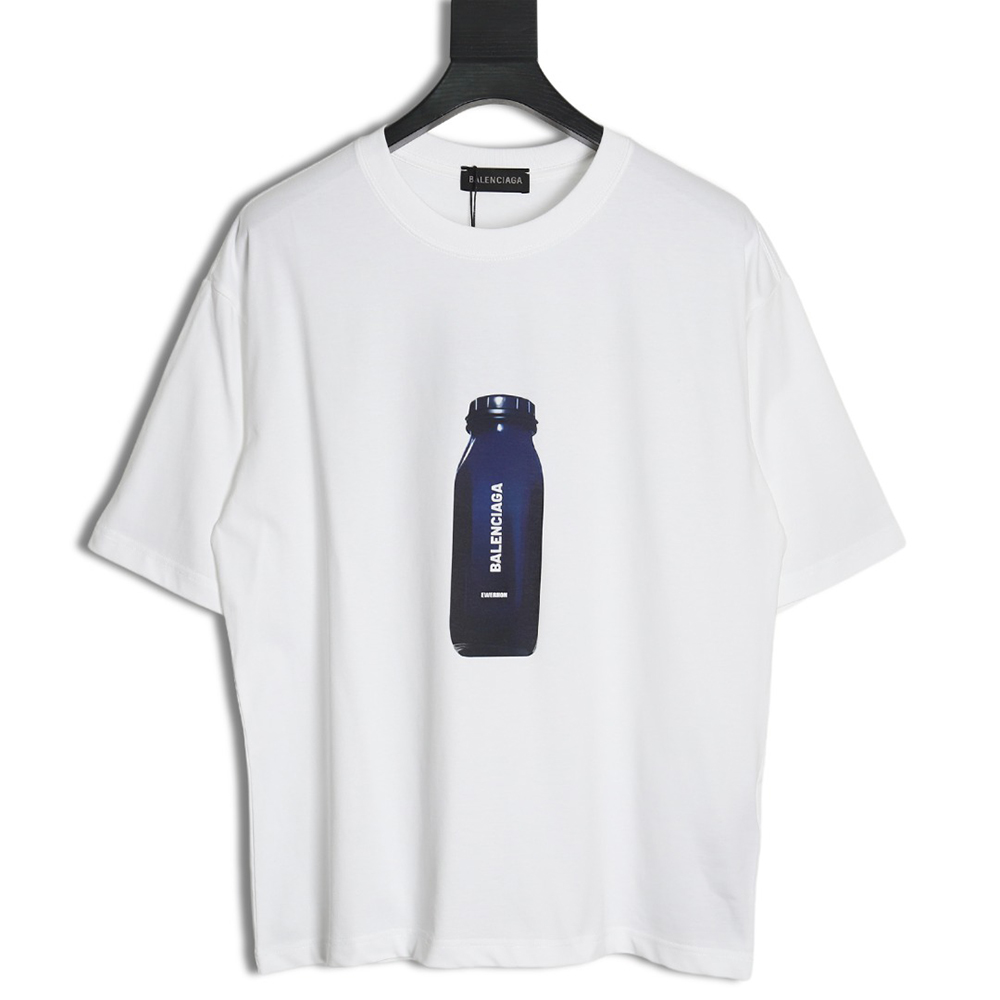 Balenciaga bottle logo print short sleeves