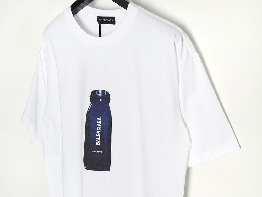 Balenciaga bottle logo print short sleeves