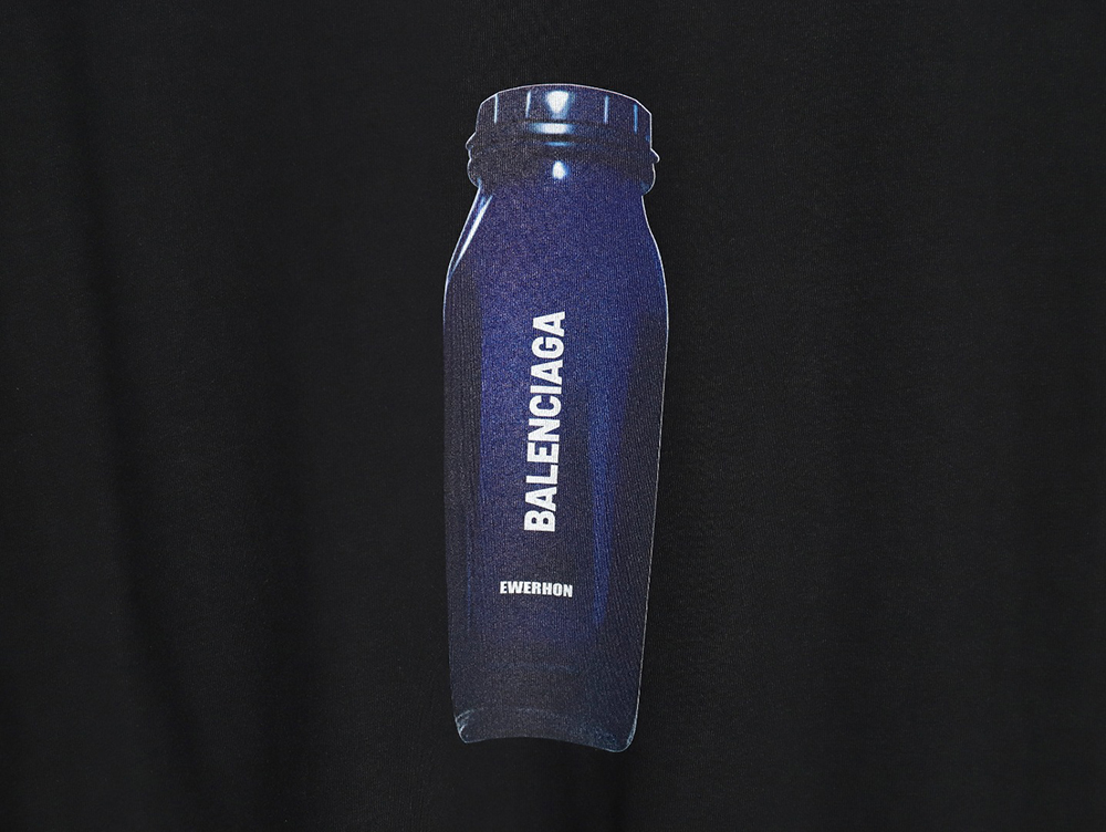 Balenciaga bottle logo print short sleeves TSK1