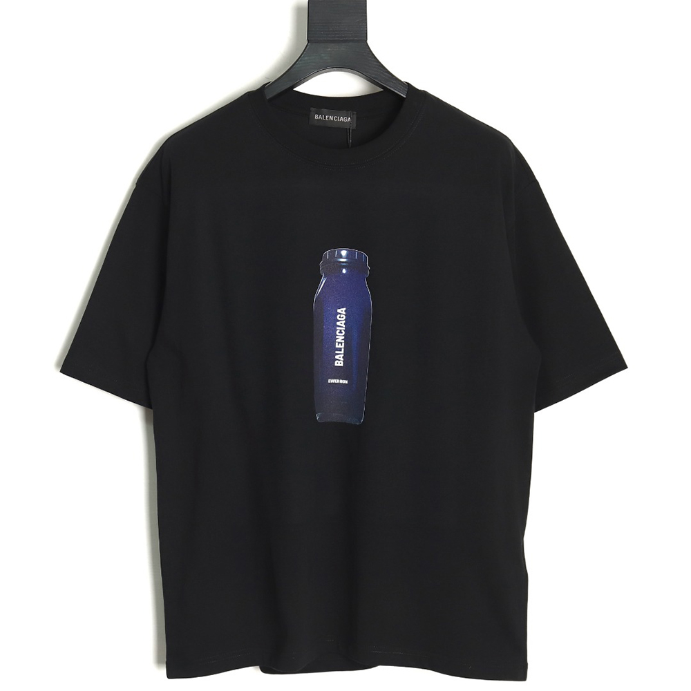 Balenciaga bottle logo print short sleeves TSK1