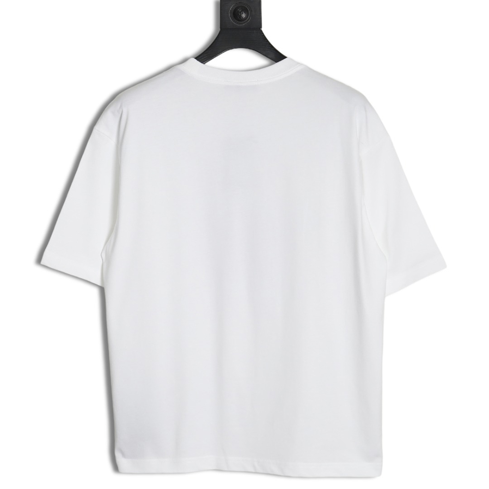 Balenciaga Portrait Band Print Round Neck Short Sleeve