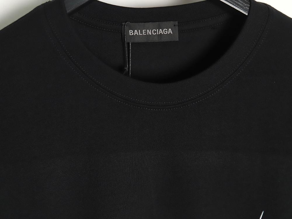 Balenciaga Portrait Band Print Round Neck Short Sleeve TSK1