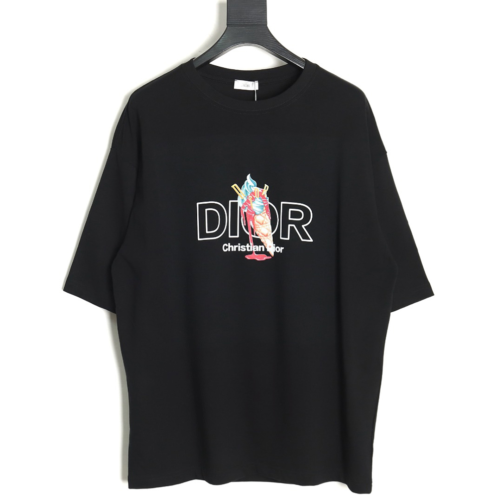 Dior crew neck short sleeve T-shirt TSK3