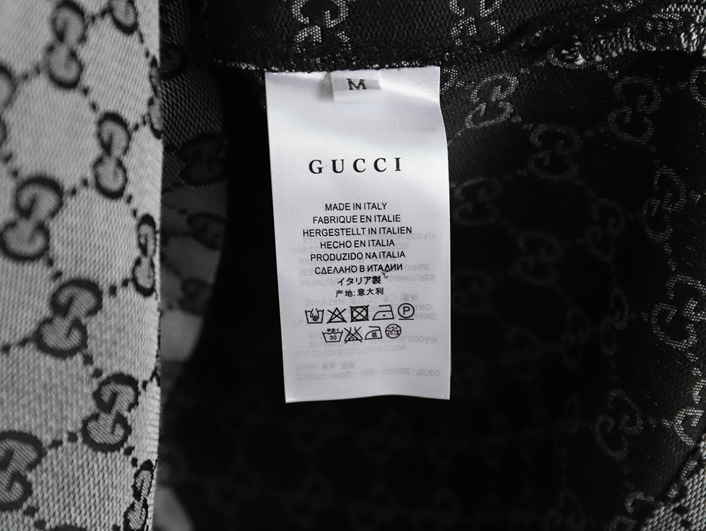 Gucci jacquard double G suit short-sleeved shirt