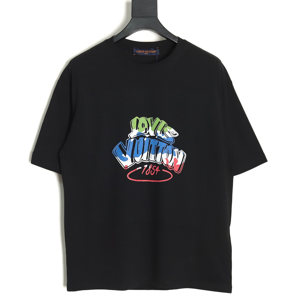 Louis Vuitton Heavy Printed Cotton Short Sleeve TSK1