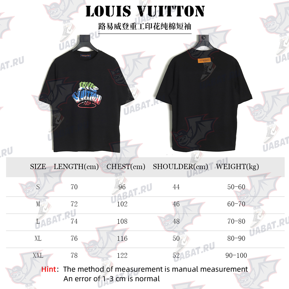 Louis Vuitton Heavy Printed Cotton Short Sleeve TSK1