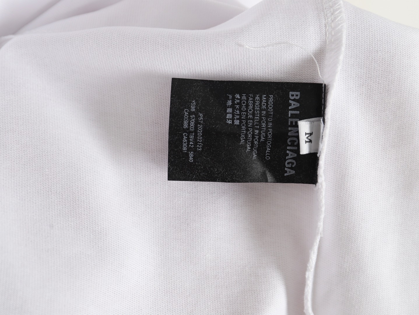 Balenciaga logo print short sleeves