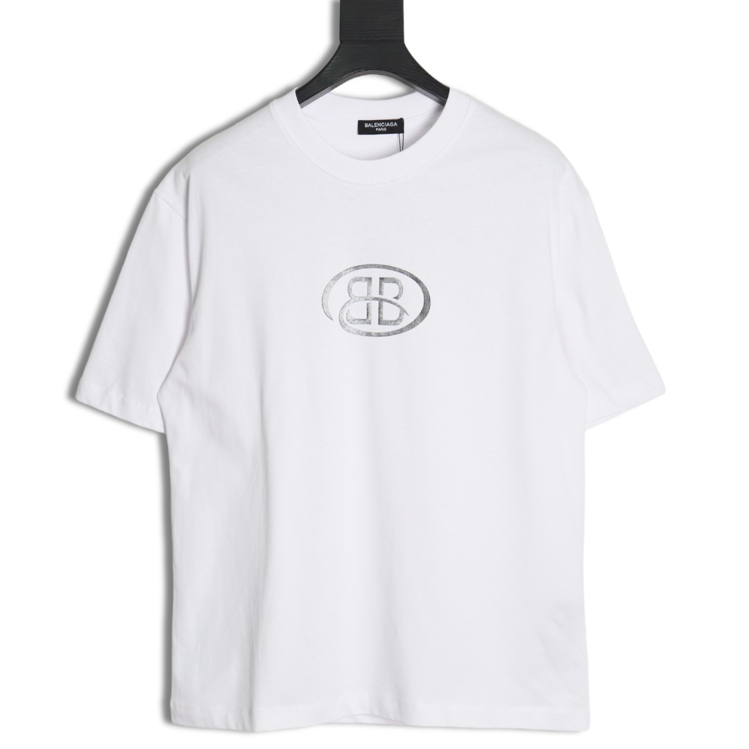 Balenciaga logo print short sleeves