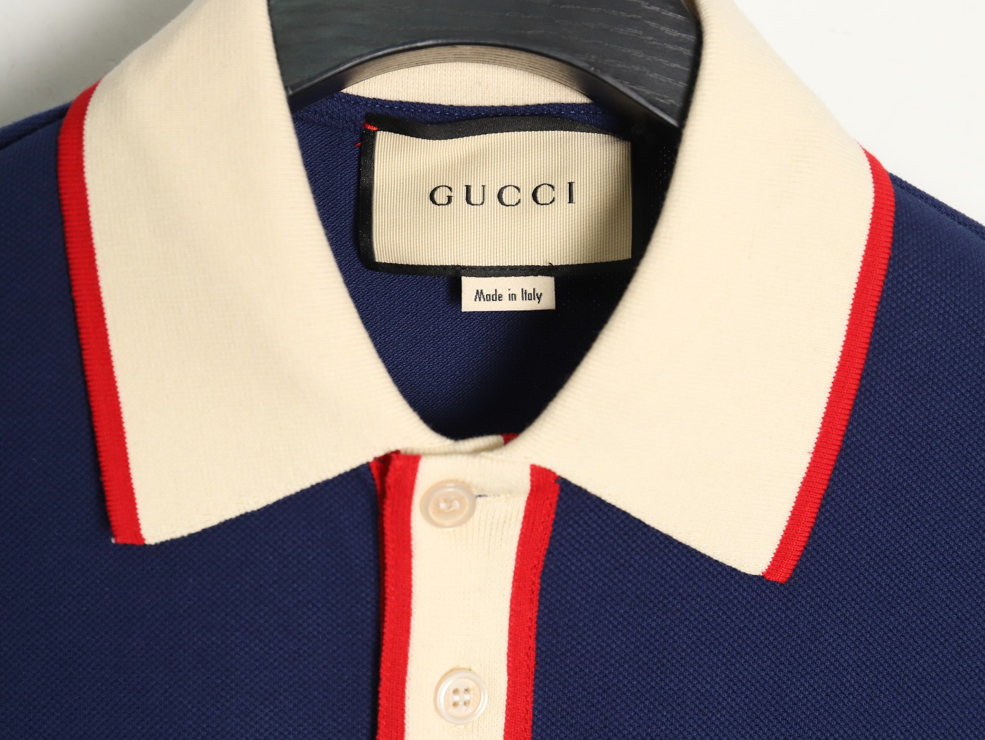 Gucci Classic Pocket Embroidered Double G Polo Short Sleeve