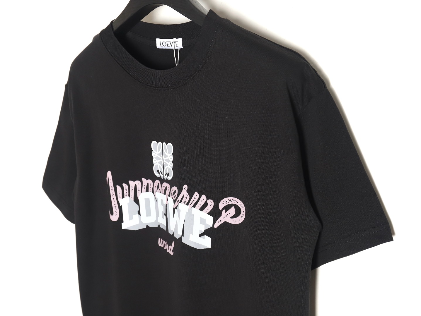 Loewe Overlapping Lettering Short Sleeve T-Shirt TSK1