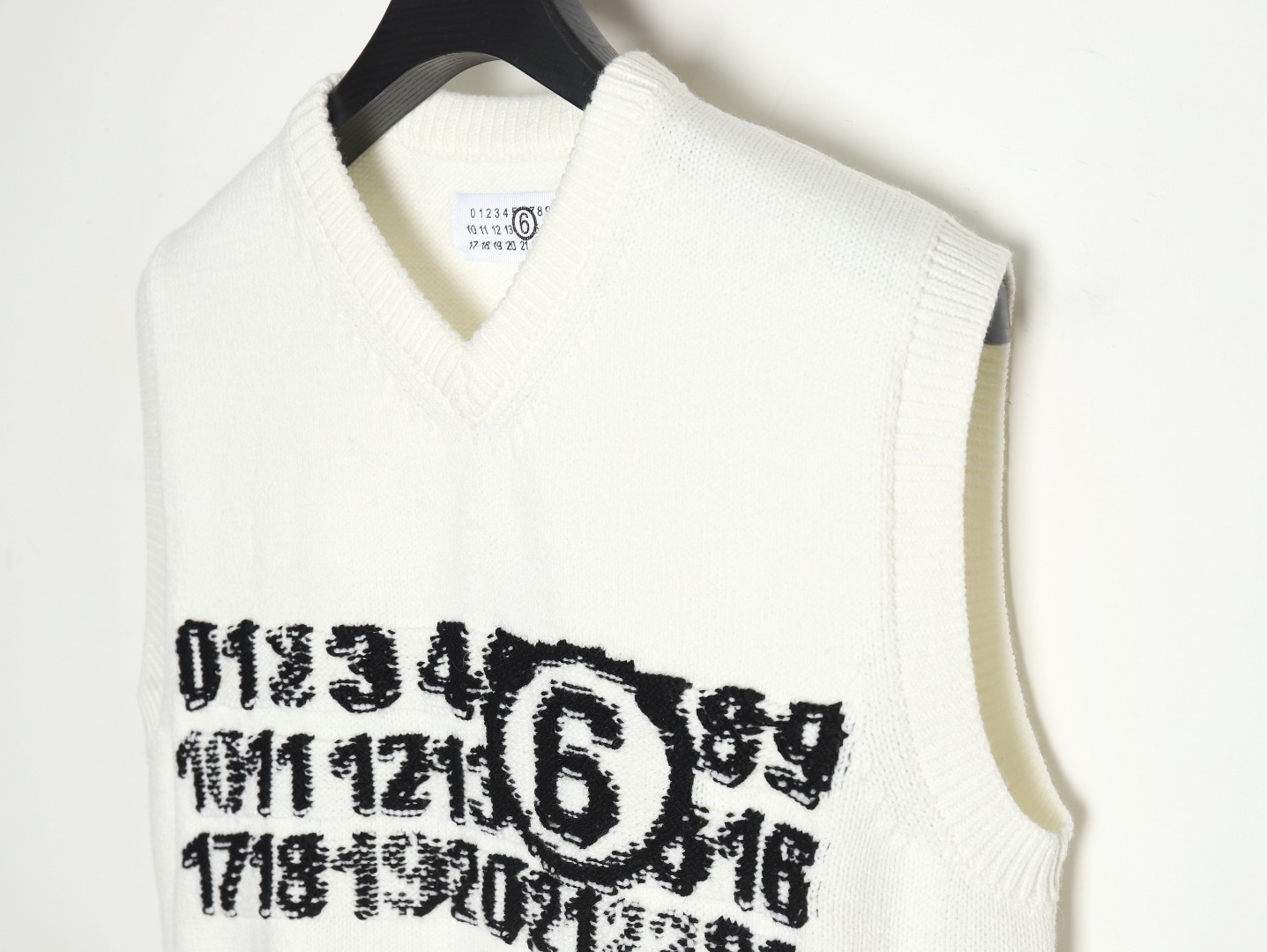 Maison Margiela intarsia knitted vest