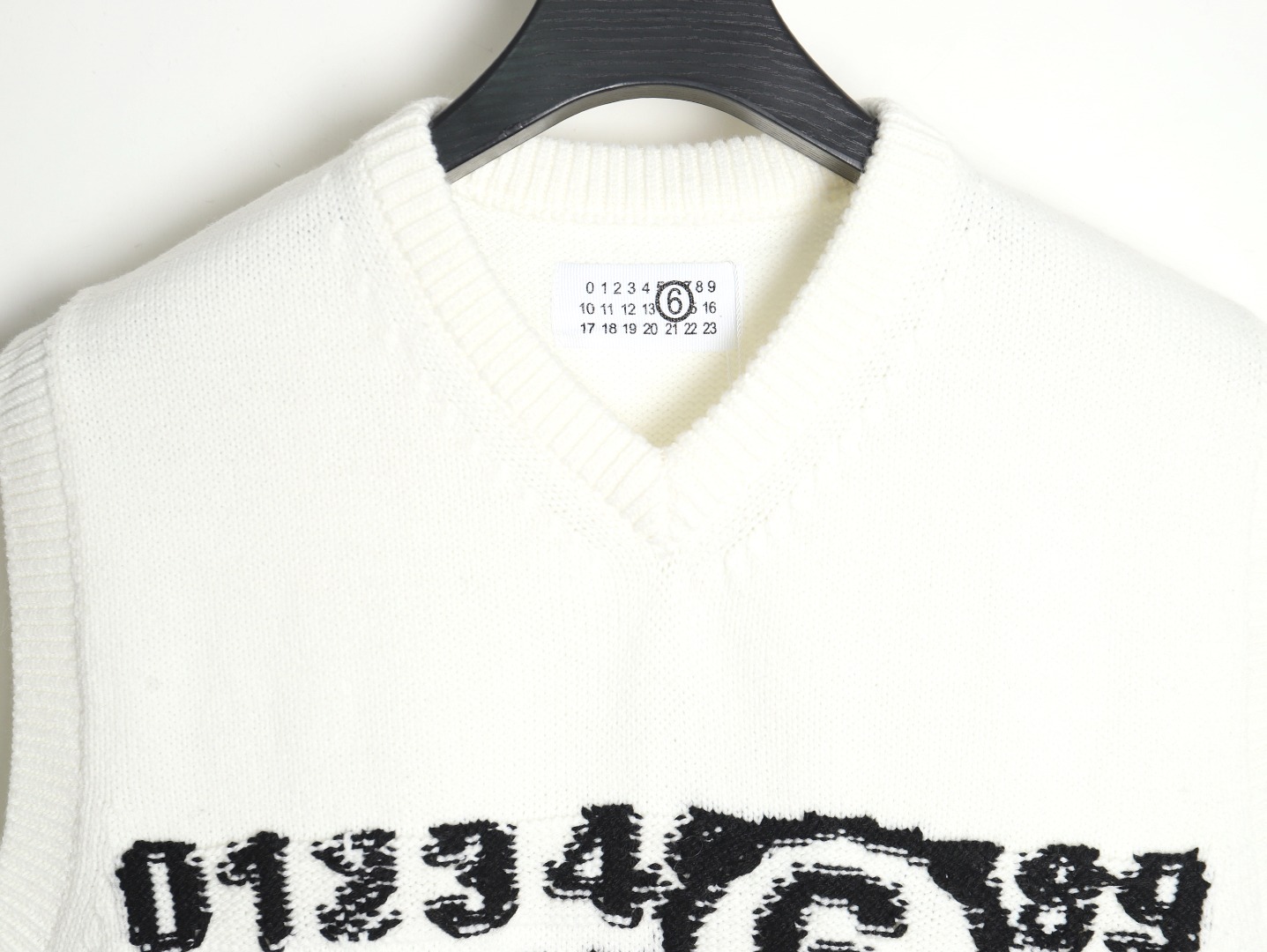 Maison Margiela intarsia knitted vest