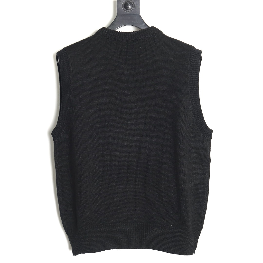 Maison Margiela intarsia knitted vest TSK1