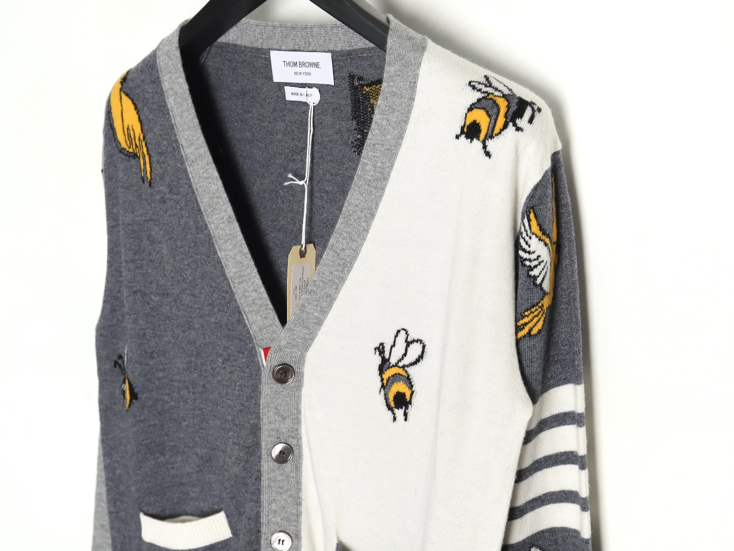 Thom Browne Bee Cardigan Sweater