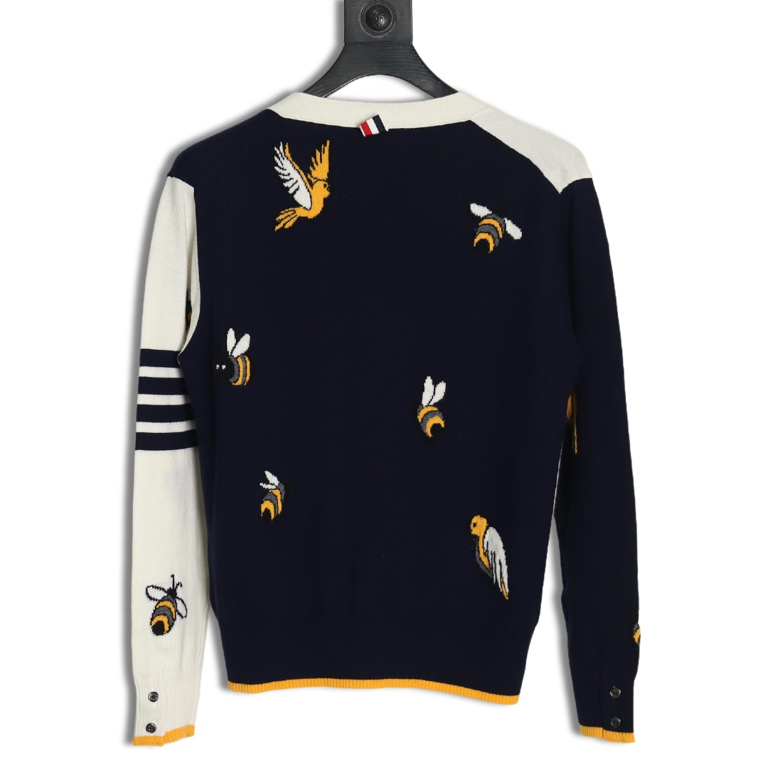 Thom Browne Bee Cardigan Sweater TSK1