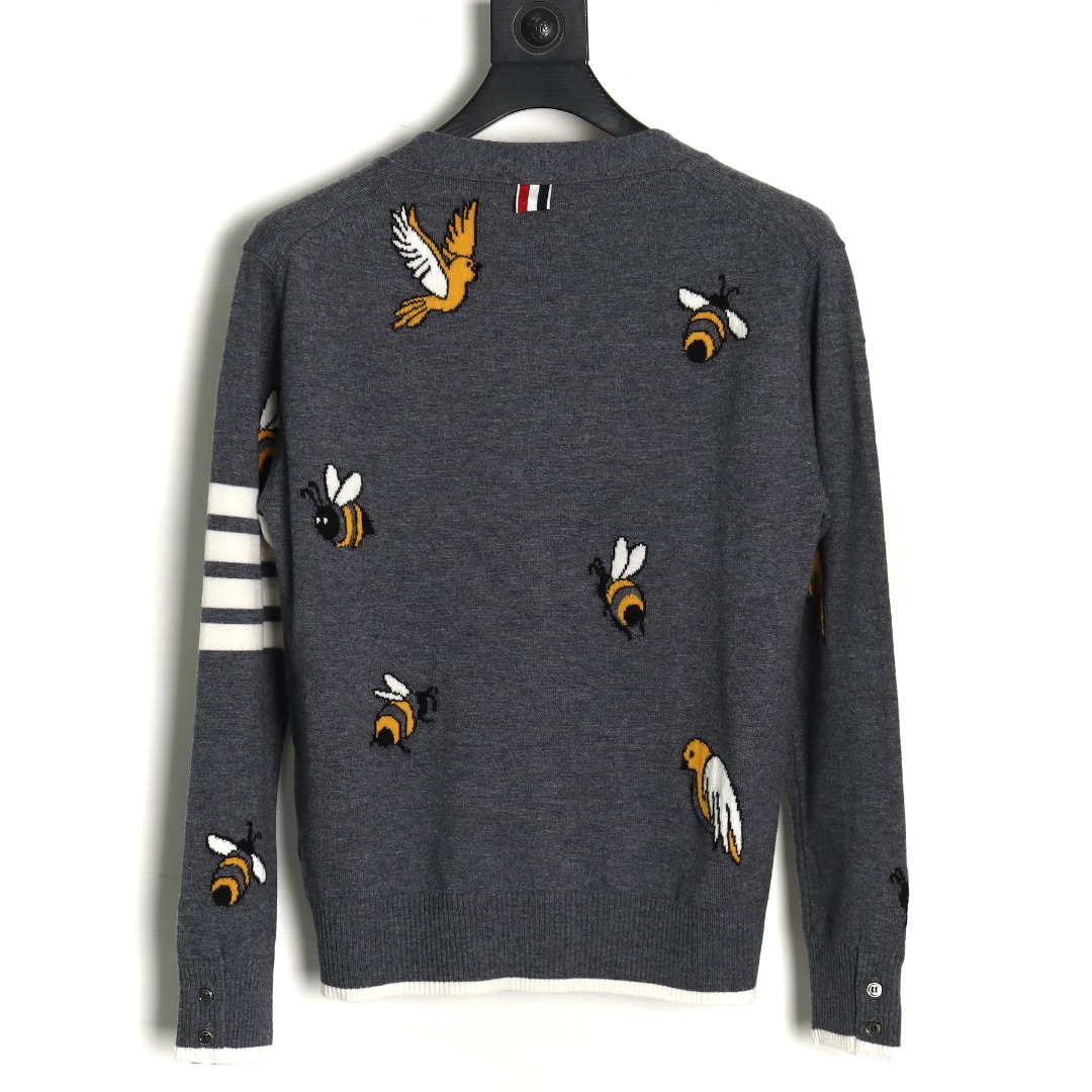 Thom Browne Bee Cardigan Sweater TSK2