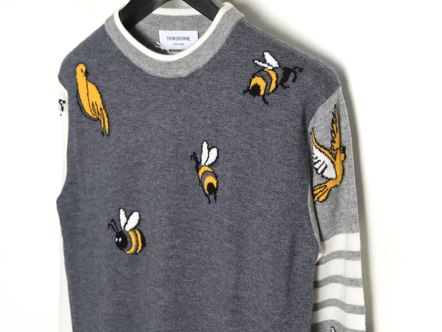 Thom Browne Bee Crewneck Sweater