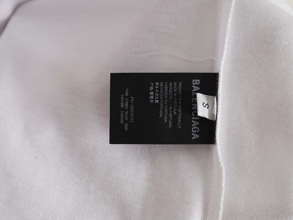 Balenciaga logo print short sleeves