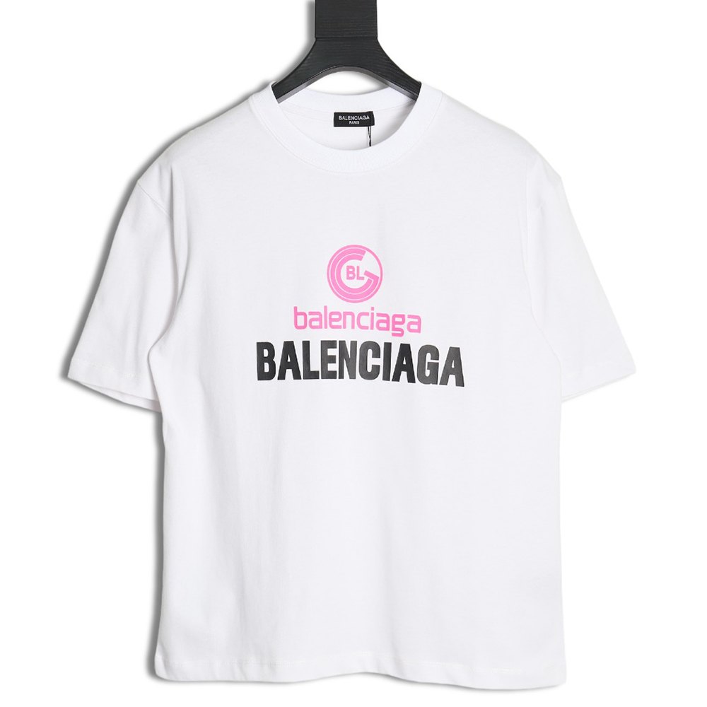 Balenciaga logo print short sleeves