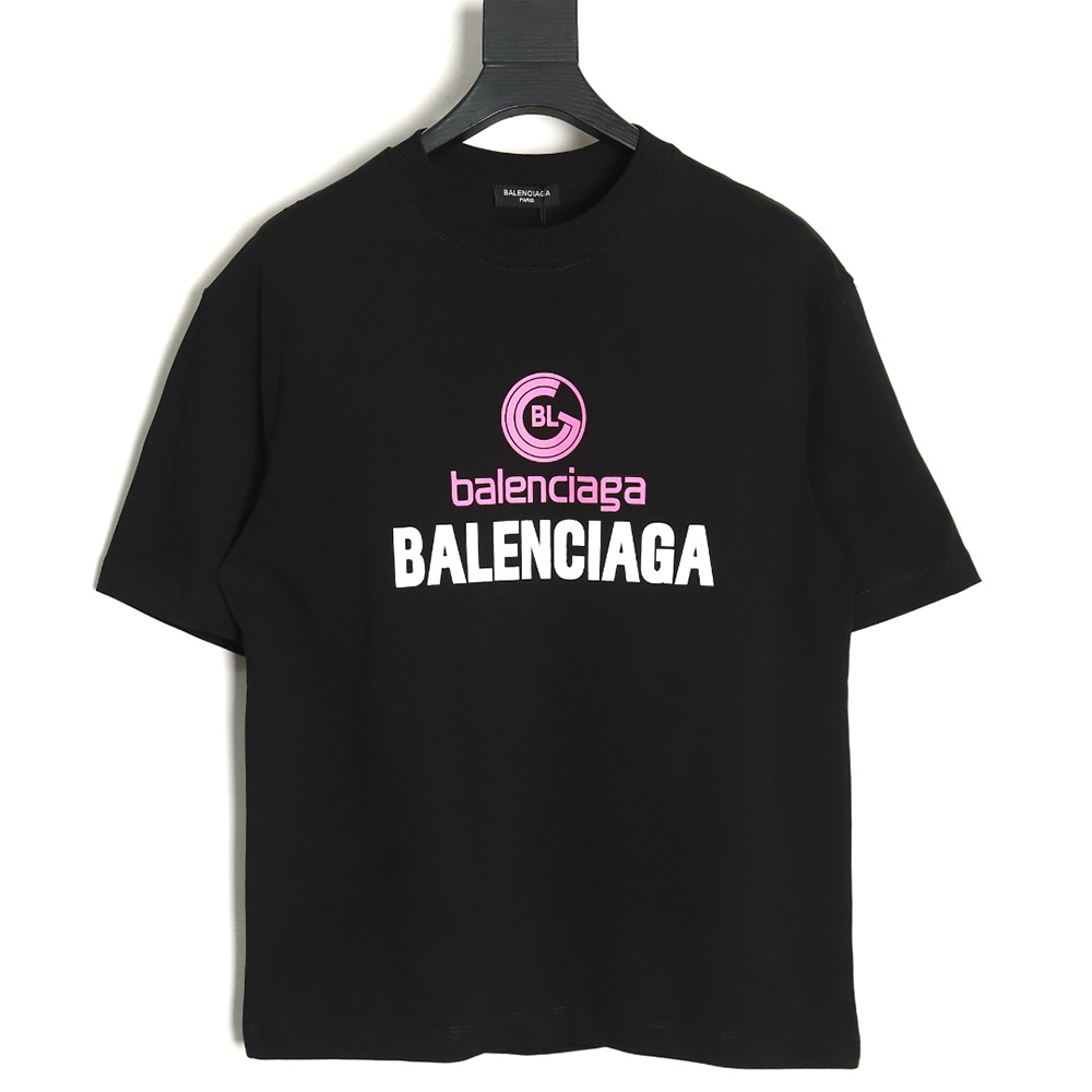 Balenciaga logo print short sleeves TSK1