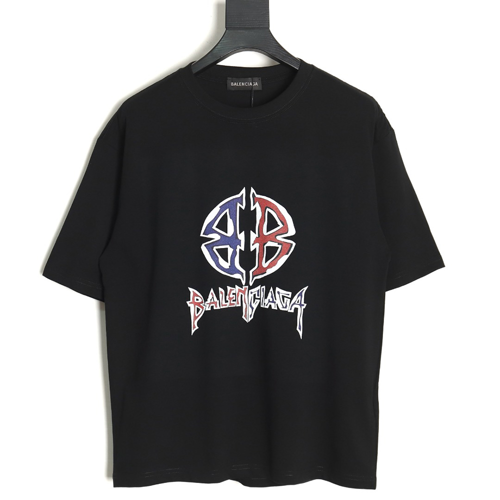 Balenciaga printed crew neck short sleeves TSK1