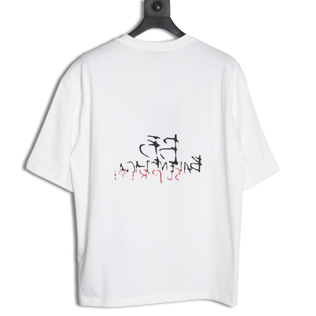 Balenciaga Script Crew Neck T-shirt