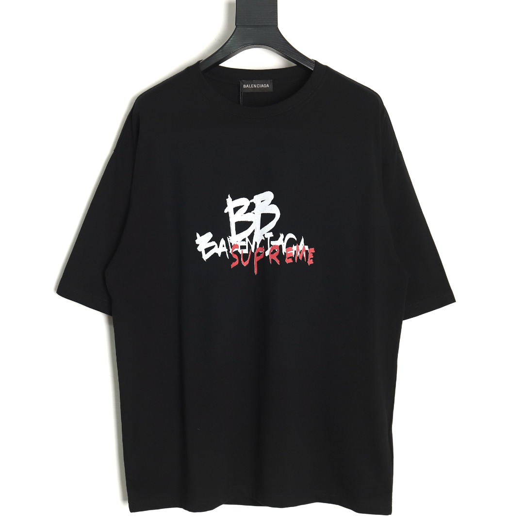 Balenciaga Script Crew Neck T-shirt TSK1