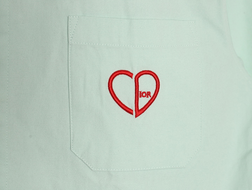 Dior heart embroidered shirt