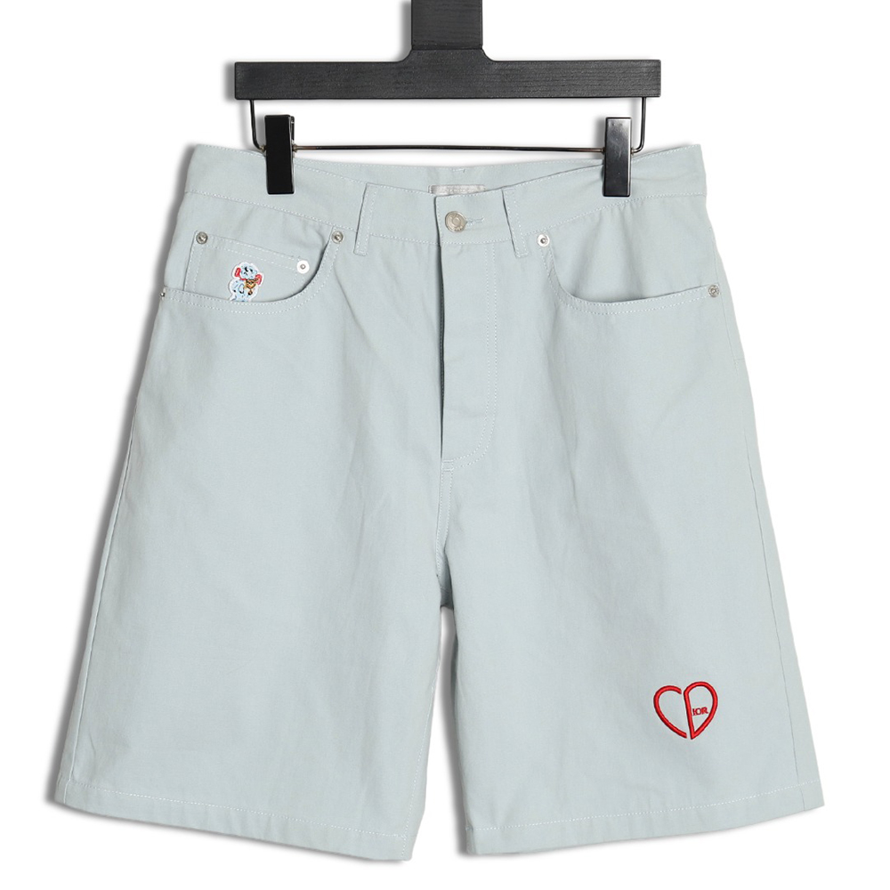 Dior heart embroidered shorts TSK1