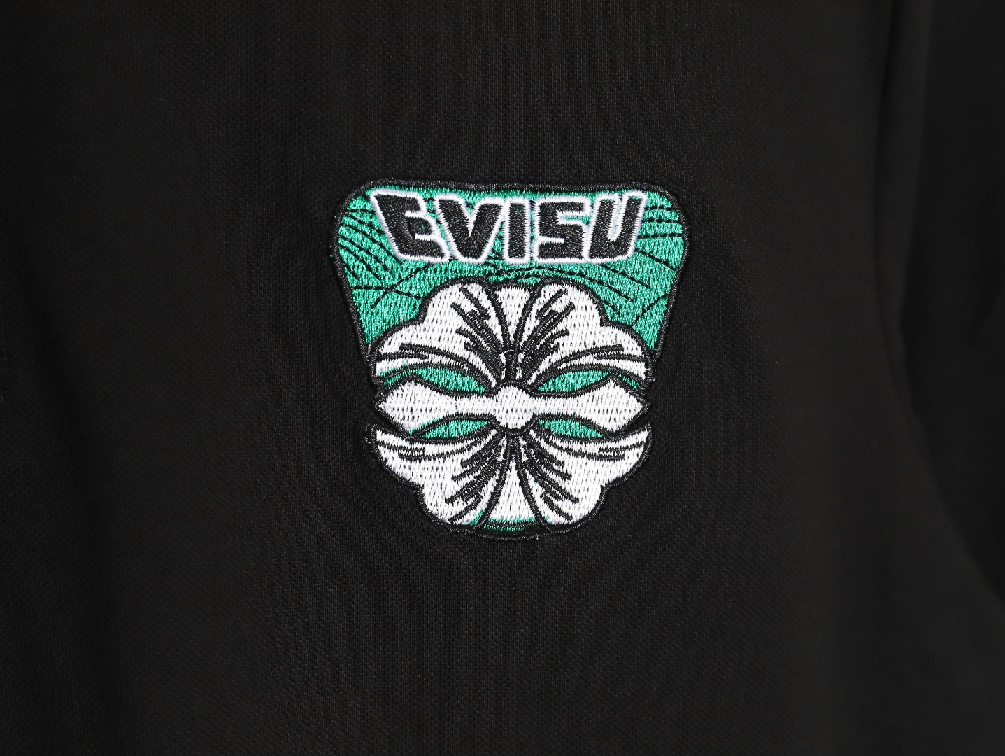 Evisu Kamon Embroidered Short Sleeve Polo Shirt