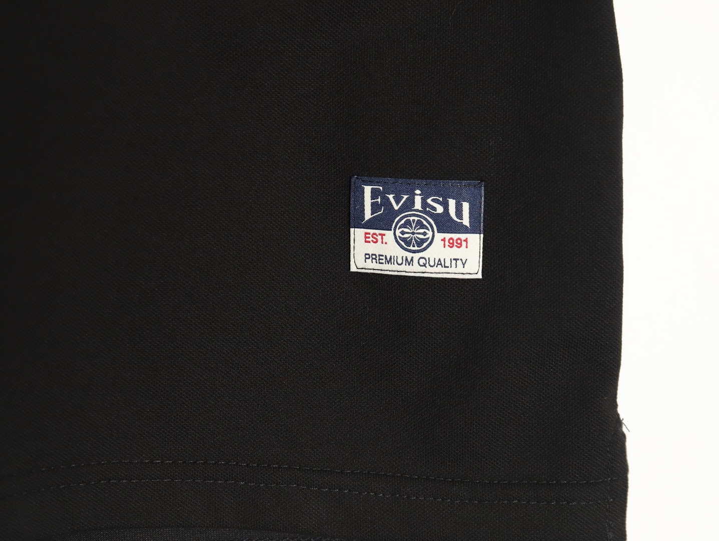 Evisu Kamon Embroidered Short Sleeve Polo Shirt