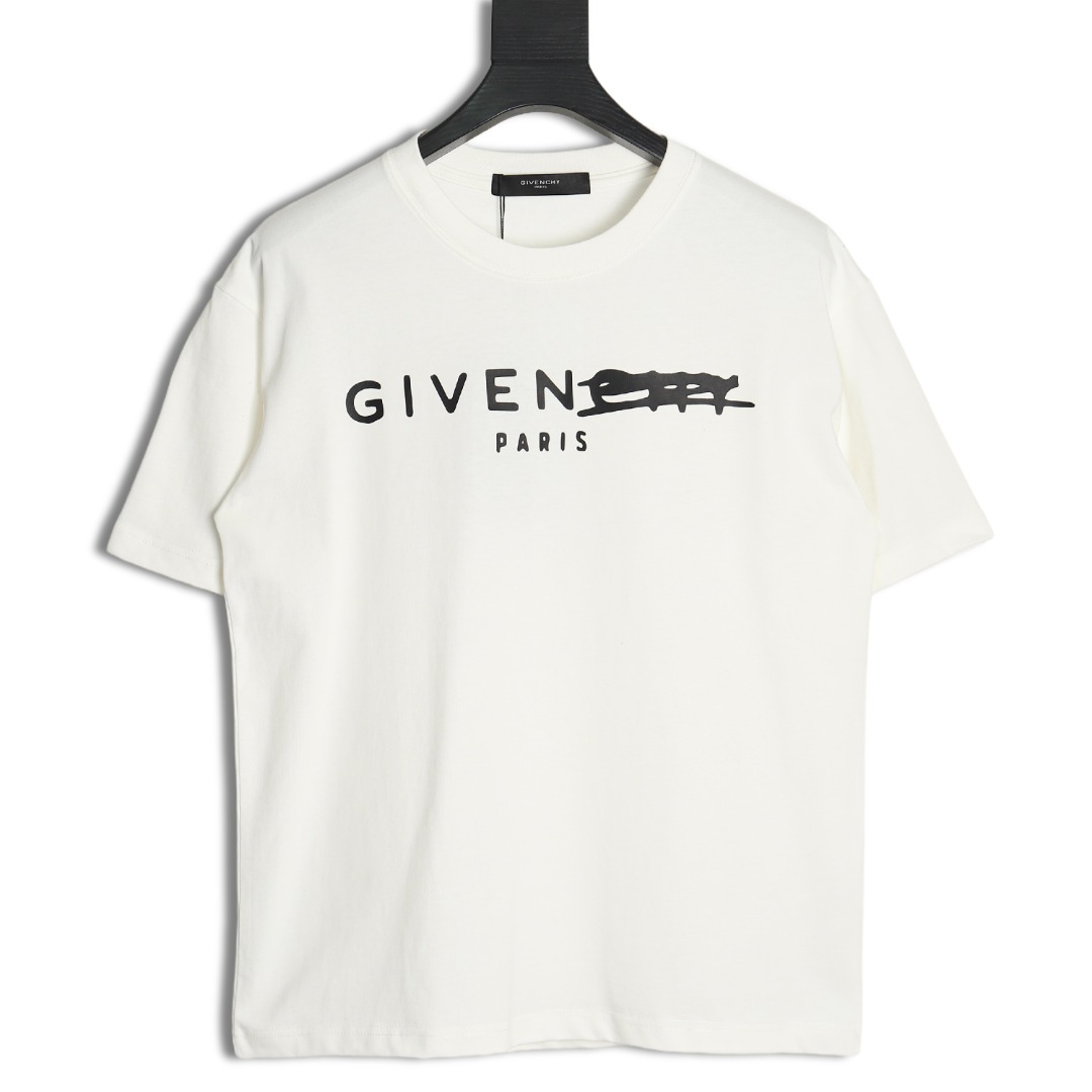 Givenchy altered lettering short-sleeved T-shirt