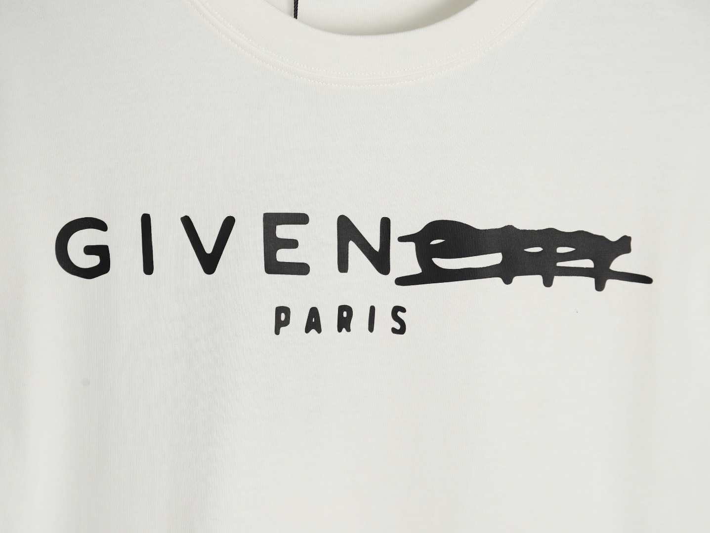 Givenchy altered lettering short-sleeved T-shirt