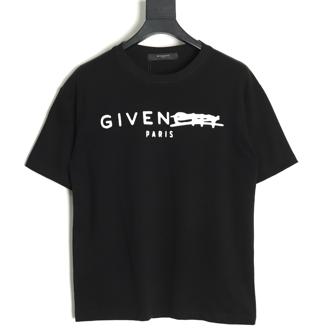 Givenchy altered lettering short-sleeved T-shirt TSK1