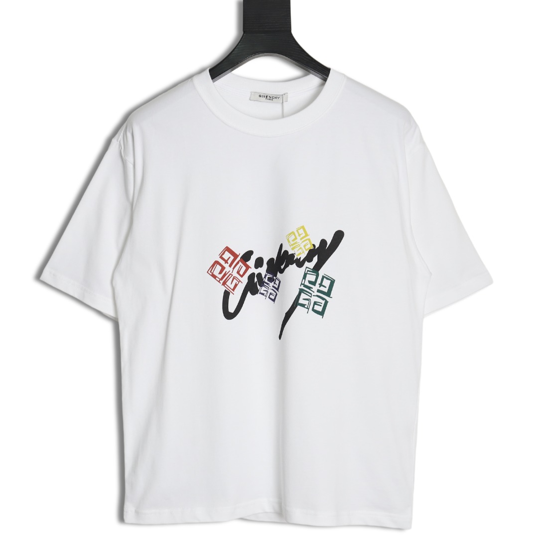 Givenchy round neck fashion short sleeve T-shirt