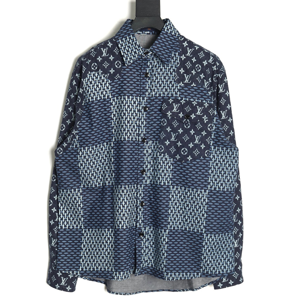 Louis Vuitton monogram checkerboard shirt