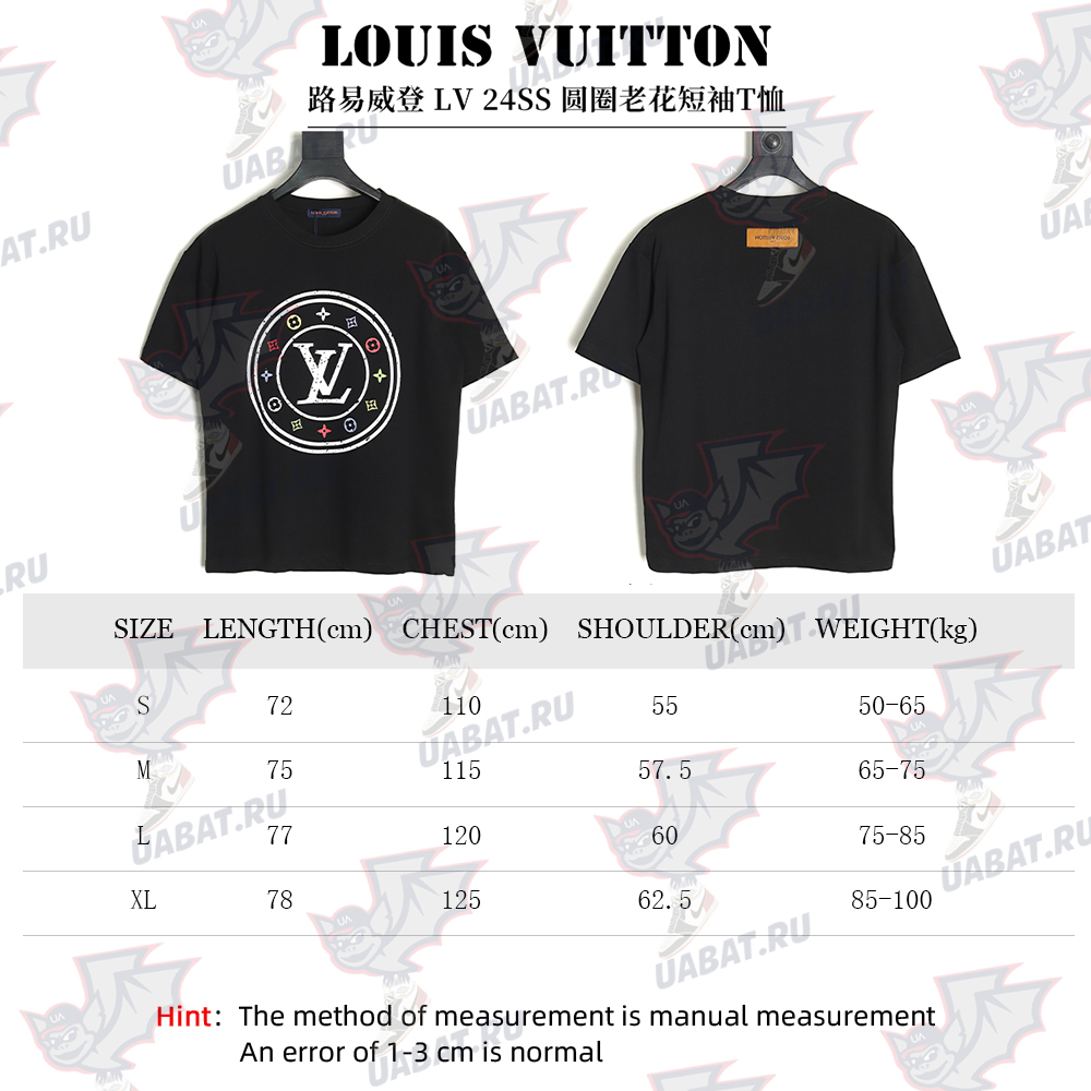 Louis Vuitton circle monogram short-sleeved T-shirt TSK1