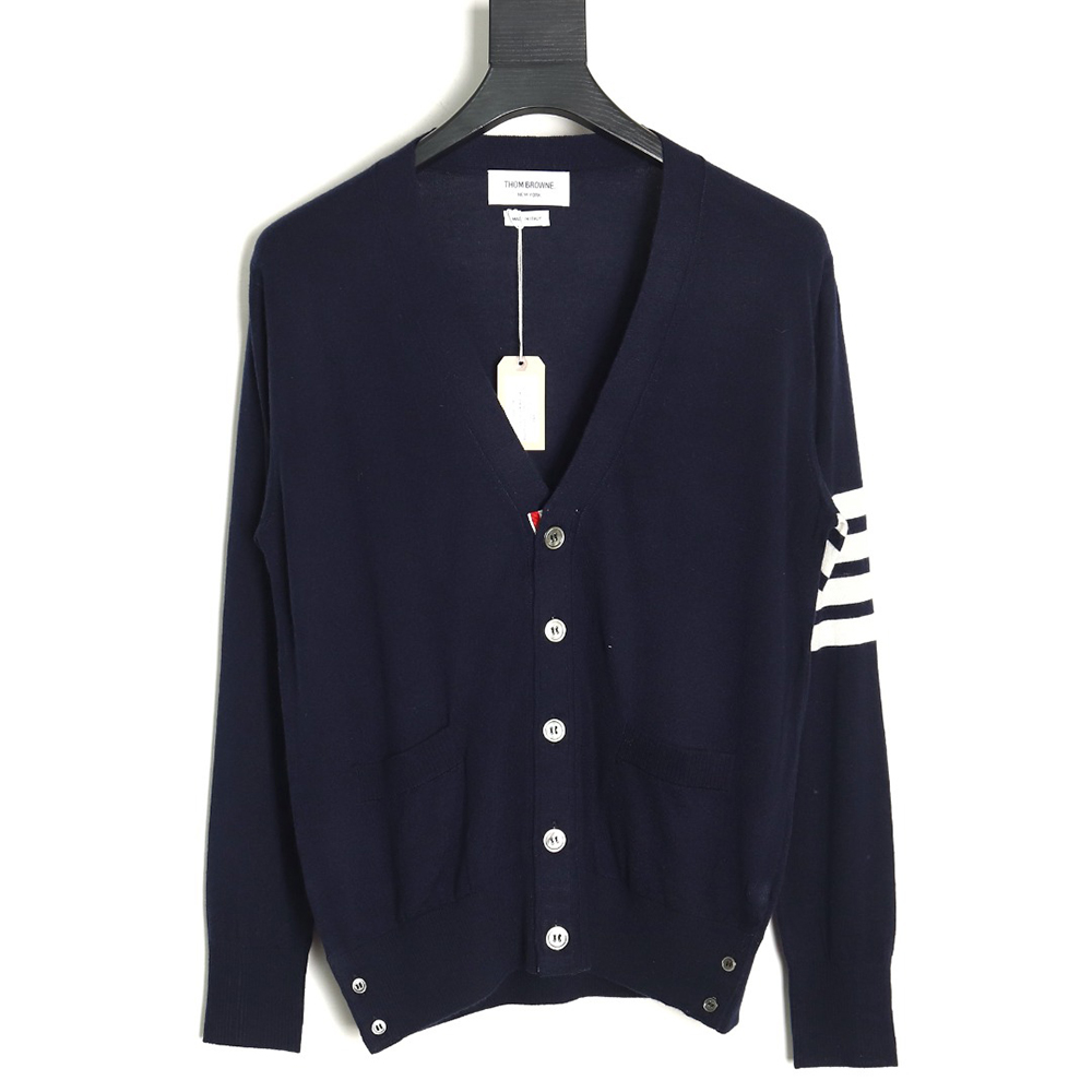 Thom Browne fine wool cardigan