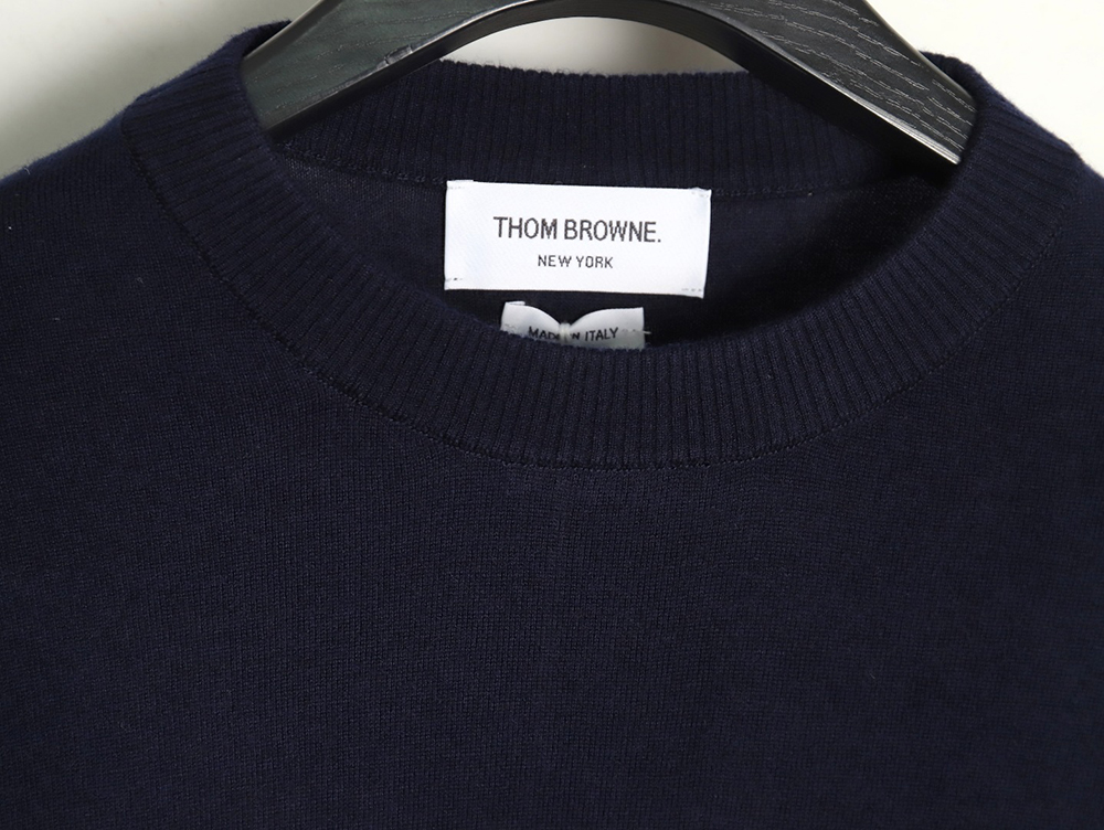 Thom Browne fine wool crew neck sweater