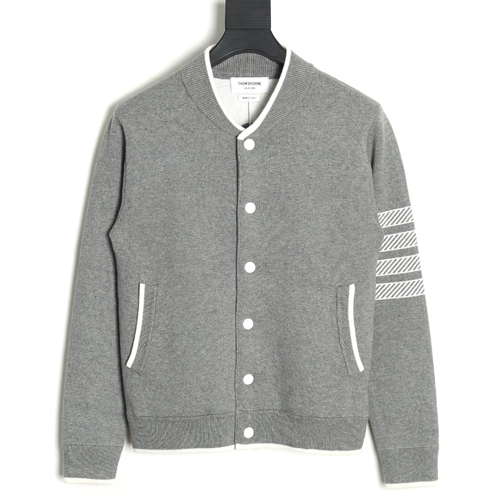 Thom Browne Anchor Baseball Jacket