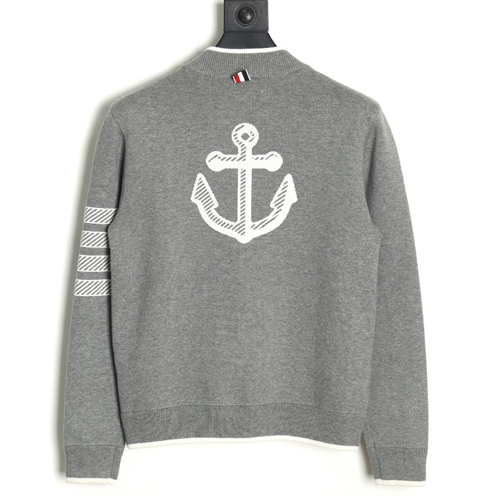 Thom Browne Anchor Baseball Jacket