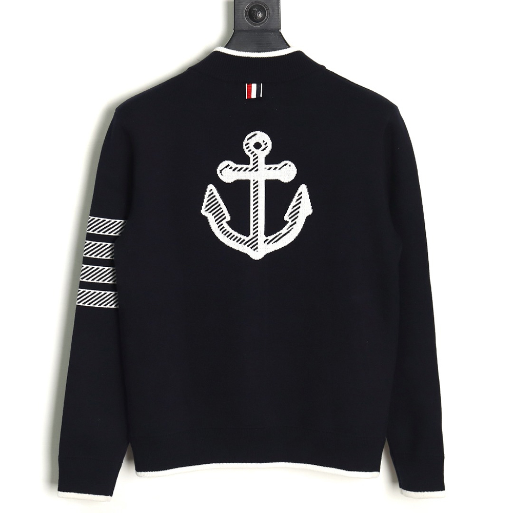 Thom Browne Anchor Baseball Jacket TSK1