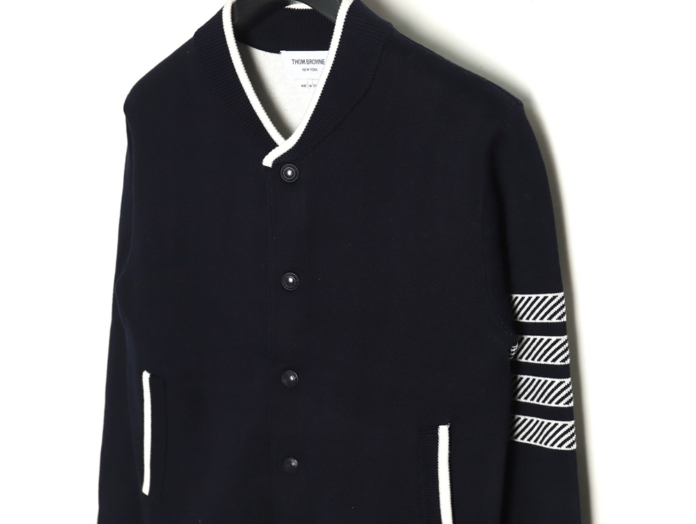 Thom Browne Anchor Baseball Jacket TSK1