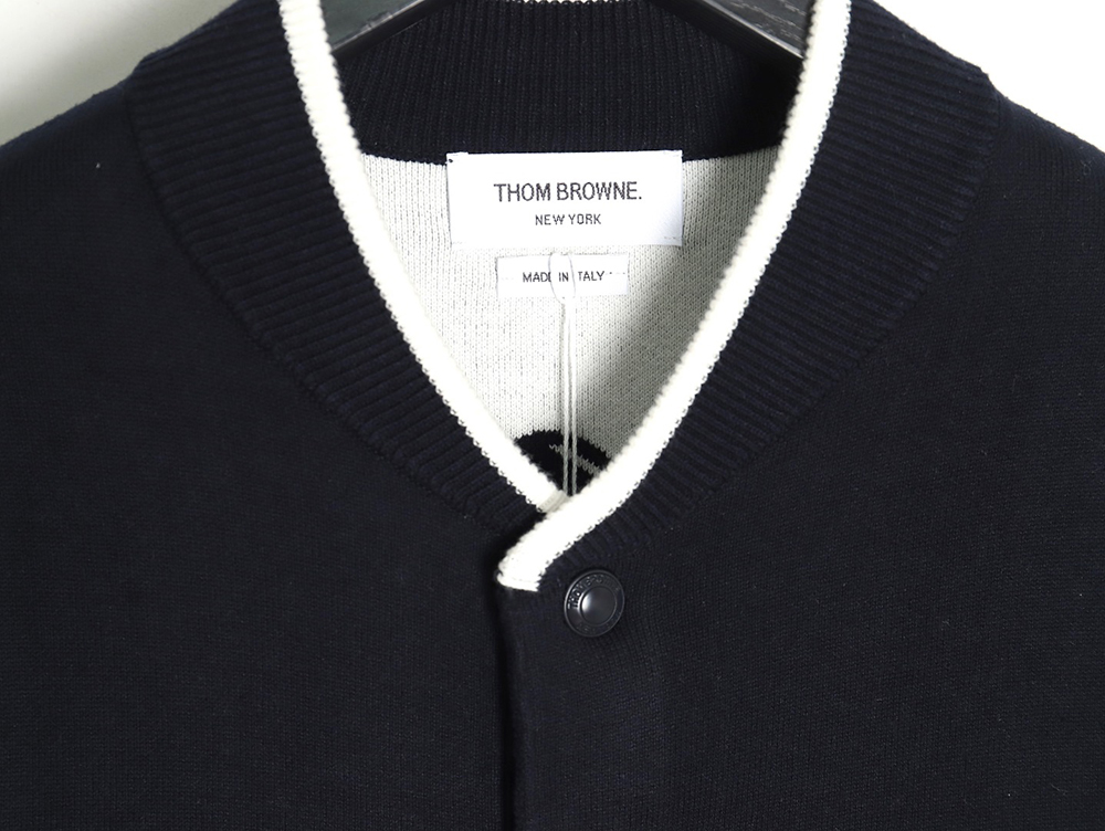 Thom Browne Anchor Baseball Jacket TSK1